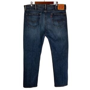 Levi's 505 Regular Fit Jeans Mens 42X32 Blue Denim Classic Relaxed Casual Jeans